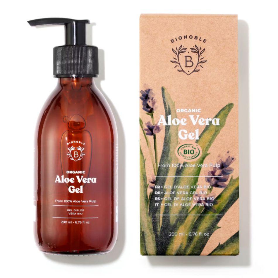 Gel Aloe Vera bio BIONOBLE - bouteille et emballage