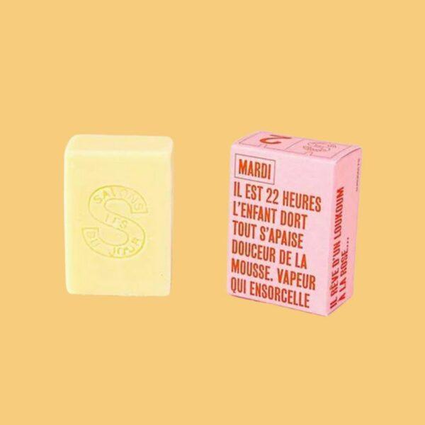 Box beaute Soins de bebe - savon solide mardi les savons du jour emballage